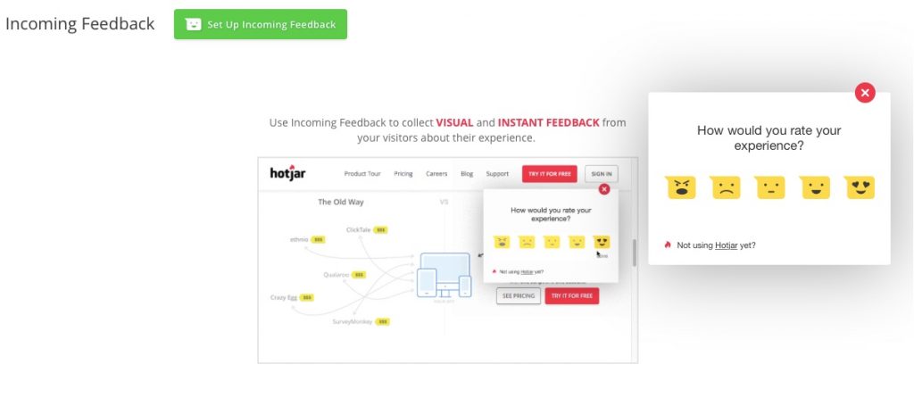 hotjar incoming