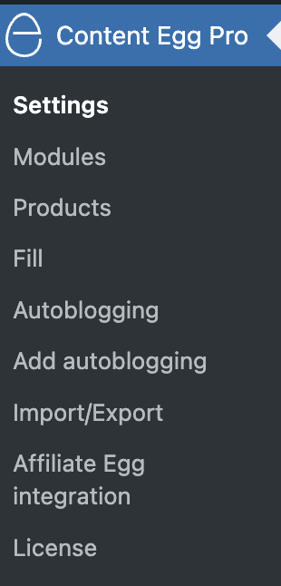 overzicht plugin content egg pro