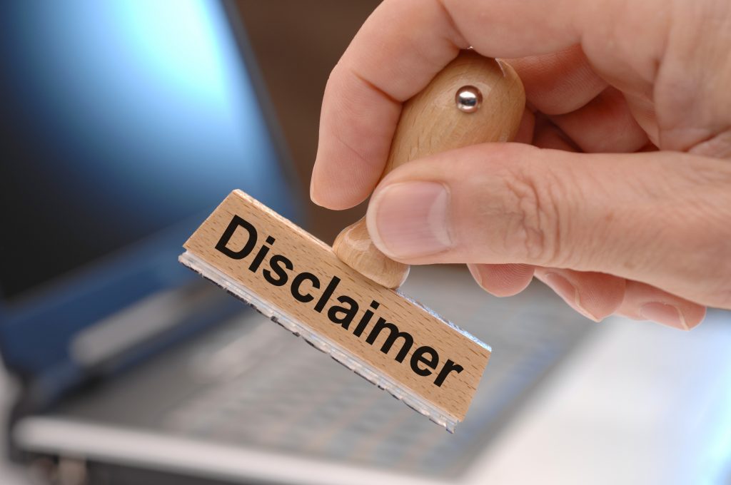 disclaimer